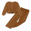 Arshiner Girls' 2 Piece Outfits Sweatsuit Set Long Sleeve Sweatshirts Wide Leg Sweatpant Casual Sets Tracksuit with Pockets view 1