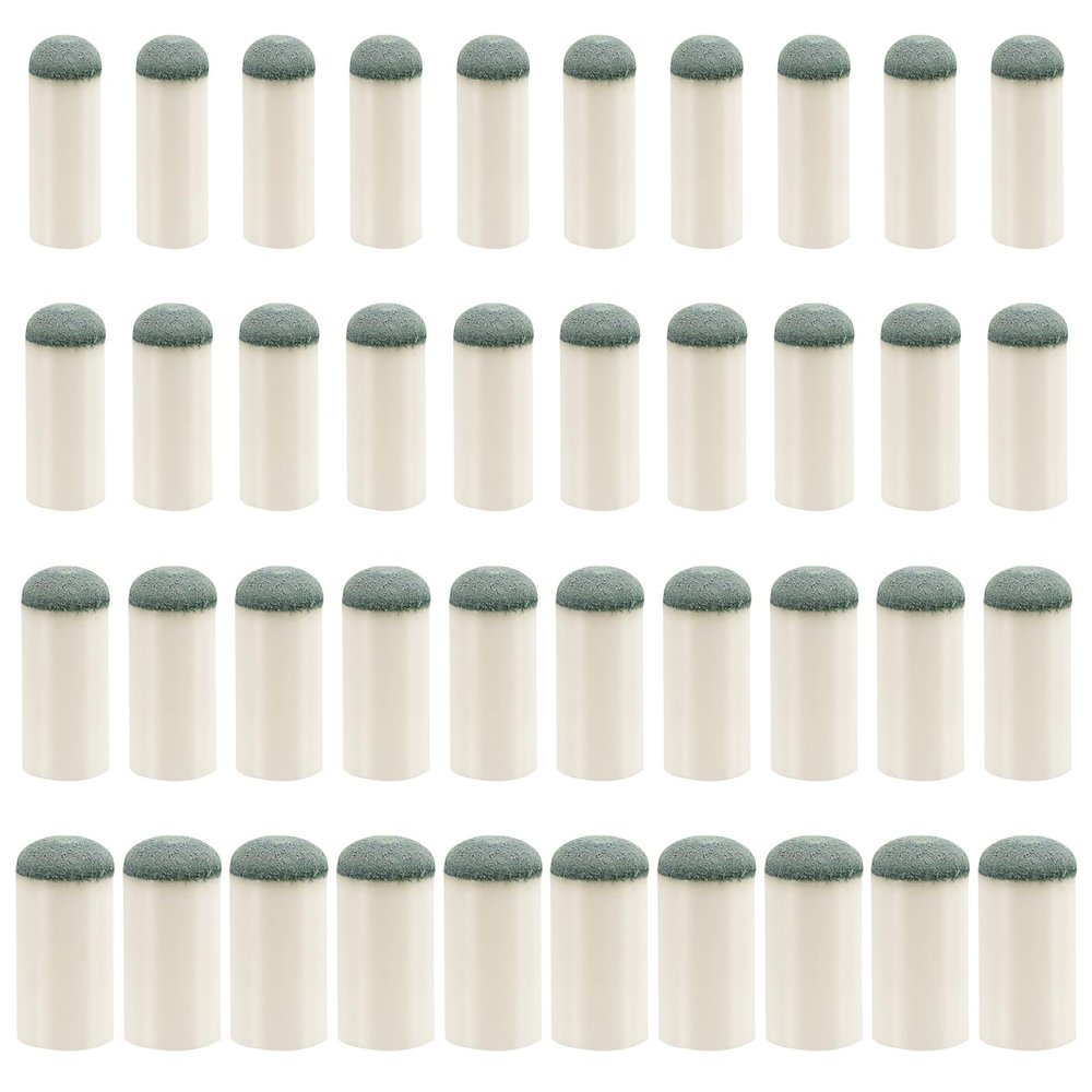 XIHIRCD 40pcs Billiard Cue Tips, 4 Sizes Slip On Pool Cue Tips Replacement Screw On Pool Cue Tips Billiard Cue Tip Replacement Kit Billiard Pool Cue Tips Pool Table Accessories for Pool Stick