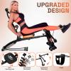 6 in 1 Ab Workout Bench for Home Gym Adjustable Workout Bench with Leg Extension, 360 Twisting Seat, Pedal, Multi-Functional Adjustable Ab Crunch Machine for Total Body Workout (Black) view 2