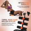 6 in 1 Ab Workout Bench for Home Gym Adjustable Workout Bench with Leg Extension, 360 Twisting Seat, Pedal, Multi-Functional Adjustable Ab Crunch Machine for Total Body Workout (Black) view 3