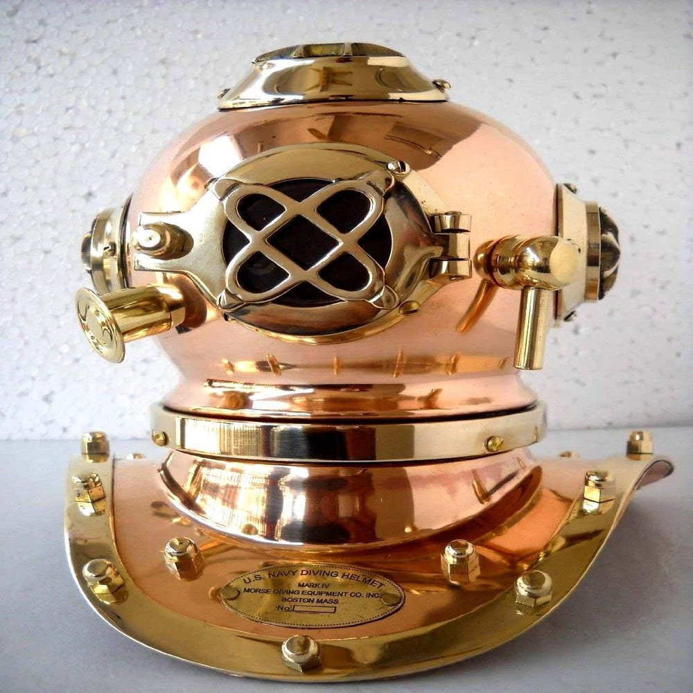 Antique Navy 6" Diving Helmet Mark IV Deep Sea Mini Divers Helmet Replica A