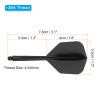 PATIKIL Integrated Dart Shaft and Flights, 6 Pack 2BA Durable Plastic Dart Flight Replacement Dart Accessories, Black view 2