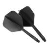 PATIKIL Integrated Dart Shaft and Flights, 6 Pack 2BA Durable Plastic Dart Flight Replacement Dart Accessories, Black view 4