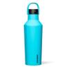 Corkcicle Sport Canteen - Keeps Drinks Cold 25 Hours - Stainless Steel Water Bottle - Triple-Insulated - Spill-Proof - Summer Drinkware Gift - Keeps Drinks Ice Cold - 32 oz - Capri Blue view 1