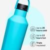 Corkcicle Sport Canteen - Keeps Drinks Cold 25 Hours - Stainless Steel Water Bottle - Triple-Insulated - Spill-Proof - Summer Drinkware Gift - Keeps Drinks Ice Cold - 32 oz - Capri Blue view 3