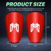 MediCaptain MiniGuards - Mini Shin Guards for Soccer Players - Tiny Shin Pads for Men, Women, Teens - Miniature Shin Guards 3.9 x 2.4 inch - Perfect for High Level Soccer Athletes (Red) view 2