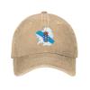 BASTU Flag Map of Galicia Baseball Cap for Men Women Hats Denim Trucker Caps Dad Hat, Natural view 2