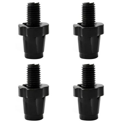 CHDONGSE Pack of 4 Bicycle M7 Adjusting Bolts Aluminum Alloy Brake Lever Regulator Cable Screws Folding Bike Cycling Biking Part (Black)