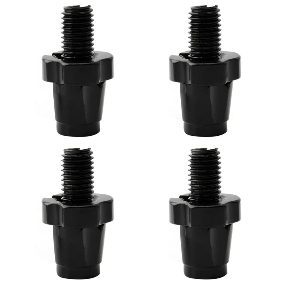 CHDONGSE Pack of 4 Bicycle M7 Adjusting Bolts Aluminum Alloy Brake Lever Regulator Cable Screws Folding Bike Cycling Biking Part (Black)