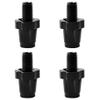 CHDONGSE Pack of 4 Bicycle M7 Adjusting Bolts Aluminum Alloy Brake Lever Regulator Cable Screws Folding Bike Cycling Biking Part (Black) view 1