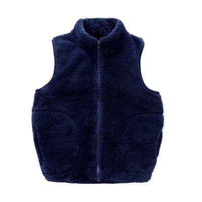 Betadog Toddler Kids Boys Girls Winter Solid Fleece Zippered Coat Jacket Thicken Warm Outwear Boys (Navy, 13-14 Years)