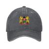 BASTU Alternate Coat of arms of Kenya Baseball Cap for Men Women Hats Denim Trucker Caps Dad Hat view 2