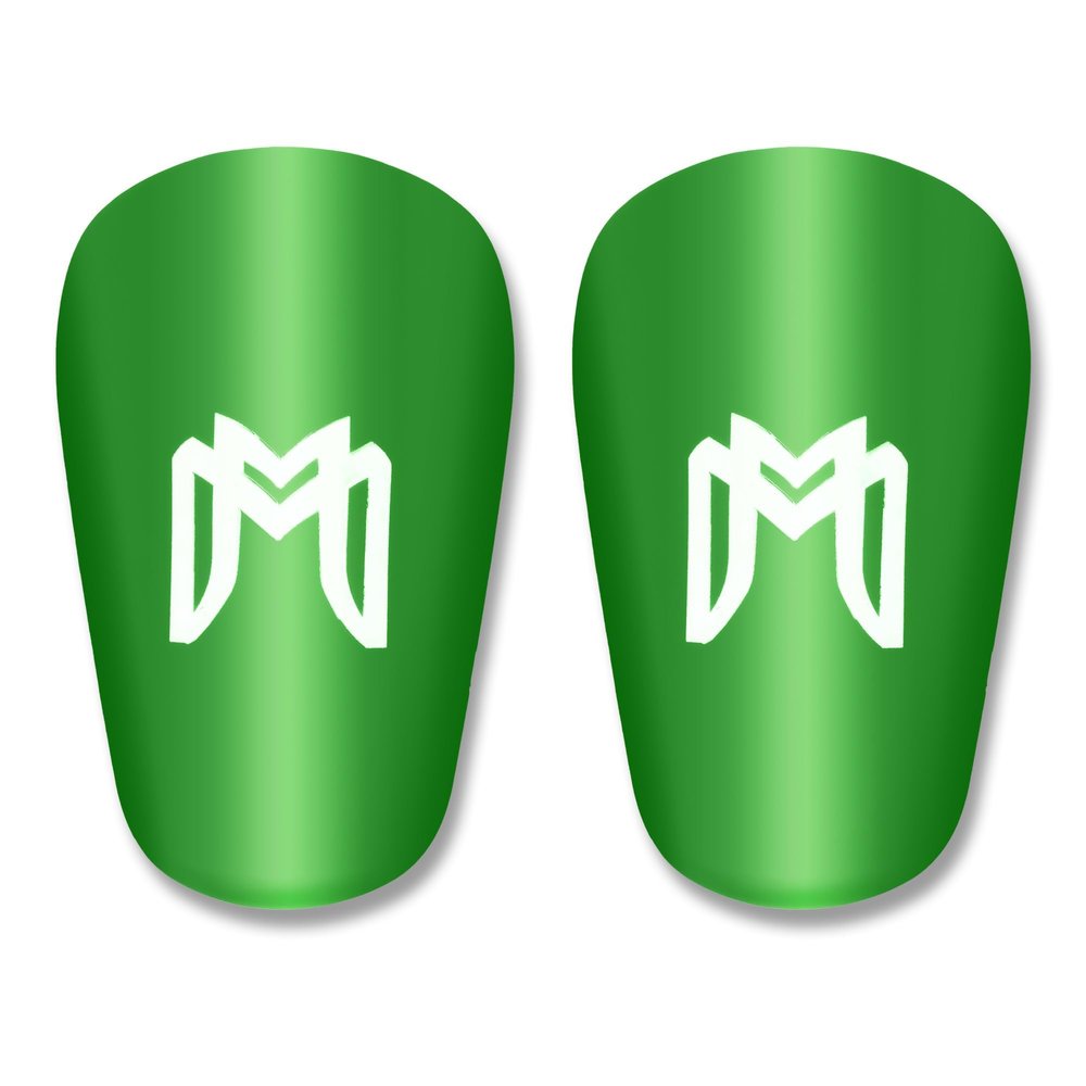 MediCaptain MiniGuards - Mini Shin Guards for Soccer Players - Tiny Shin Pads for Men, Women, Teens - Miniature Shin Guards 3.9 x 2.4 inch - Perfect for High Level Soccer Athletes (Green)
