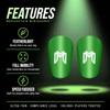 MediCaptain MiniGuards - Mini Shin Guards for Soccer Players - Tiny Shin Pads for Men, Women, Teens - Miniature Shin Guards 3.9 x 2.4 inch - Perfect for High Level Soccer Athletes (Green) view 2