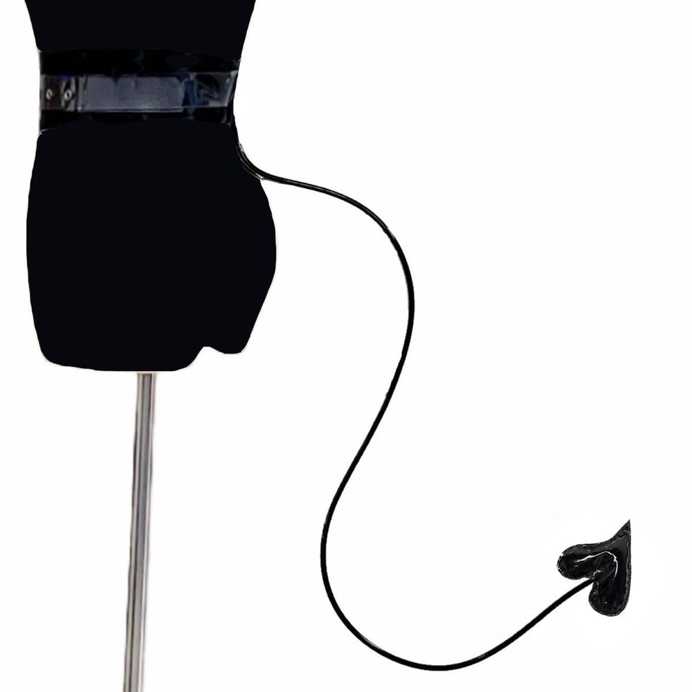 ATekatac Devil Tail Halloween Cosplay Props Cute Love Heart Demon Tail (J Love Black)