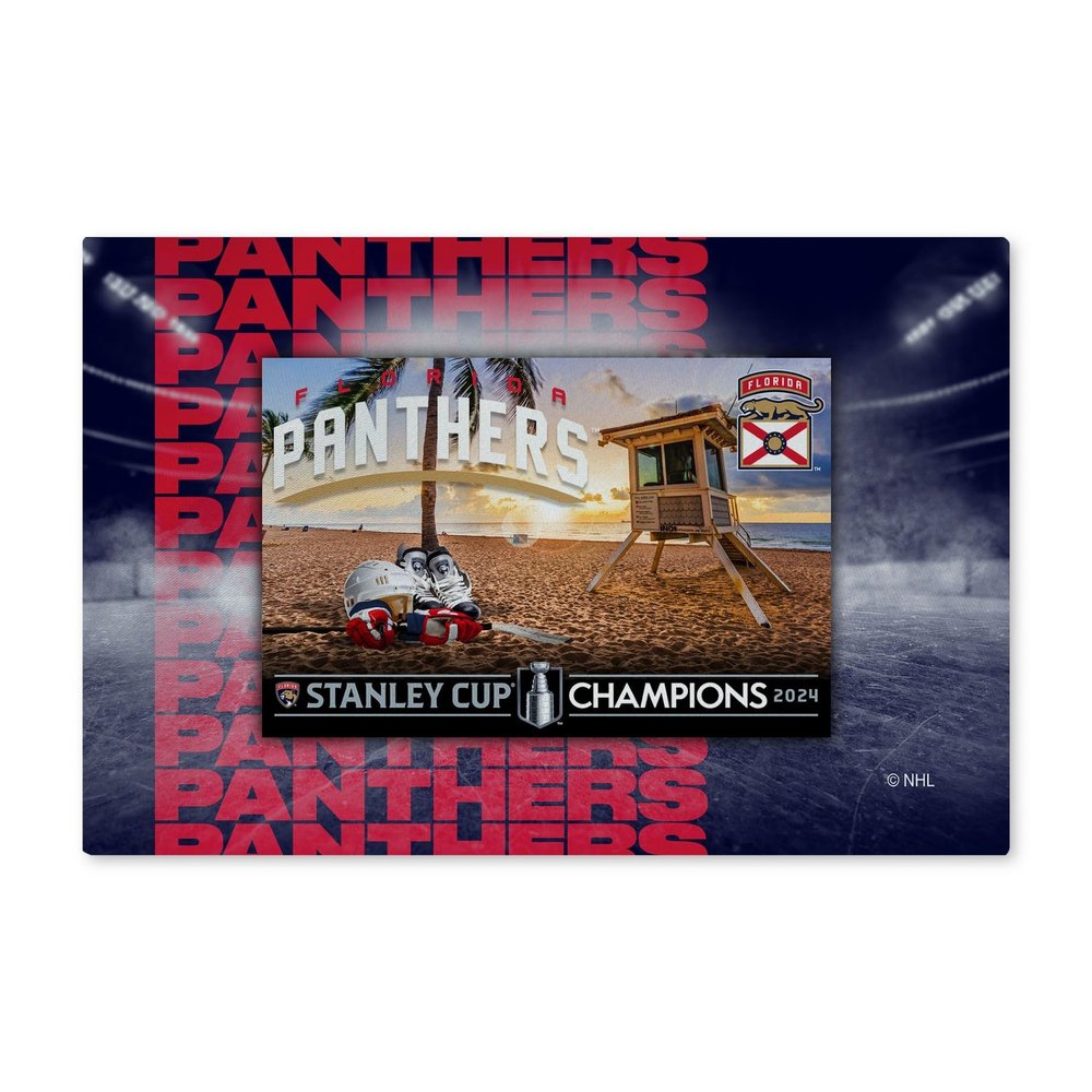Northwest NHL Florida Panthers Stanley Cup Champions 2024 Washable Rug, 20" x 32", Repeater