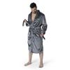 Northwest NBA Boston Celtics NBA Champions 2024 Transfer Patch Silk Touch Bath Robe, L/XL, Hardwood view 2
