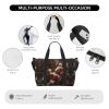 Xmas Print Portable Travel Duffel Bag,Ideal For Business And Private Travel view 3