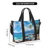 Hawaii Beach Print Portable Travel Duffel Bag,Ideal For Business And Private Travel view 2