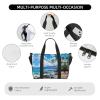 Hawaii Beach Print Portable Travel Duffel Bag,Ideal For Business And Private Travel view 3