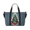 SSIMOO Christmas Tree And Red Ball Print Versatile Travel Duffel Bag,The Companion For Business And Personal Trips, Black view 1