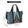 SSIMOO Christmas Tree And Red Ball Print Versatile Travel Duffel Bag,The Companion For Business And Personal Trips, Black view 2