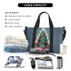 SSIMOO Christmas Tree And Red Ball Print Versatile Travel Duffel Bag,The Companion For Business And Personal Trips, Black view 4