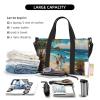 Romantic Beach Print Portable Travel Duffel Bag,Ideal For Business And Private Travel view 4
