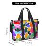 Colorful Dog Paw Print Versatile Travel Duffel Bag,The Companion For Business And Personal Trips view 2