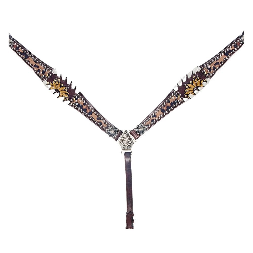 American Darling Western Horse Breast Collar Tack Genuine Leather