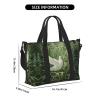 SSIMOO Grass And Dove Print Portable Travel Duffel Bag,Ideal For Business And Private Travel, Black view 2