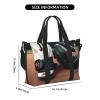 SSIMOO Baseball And Gloves Print Versatile Travel Duffel Bag,The Companion For Business And Personal Trips, Black view 2