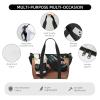 SSIMOO Baseball And Gloves Print Versatile Travel Duffel Bag,The Companion For Business And Personal Trips, Black view 3