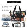 SSIMOO Baseball And Gloves Print Versatile Travel Duffel Bag,The Companion For Business And Personal Trips, Black view 4