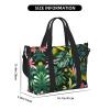 Tropical Leaves With Flowers Print Versatile Travel Gym Carry Bag,Ideal For Business,Sports,Weekend Stays view 3
