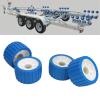 4Pcs Trailer Wobble Rollers High Temp Poly Ribbed Wobble Roller for Boats Trailers 125 X 73 X 30mm Trailer Wobble Rollers (Blue) view 4