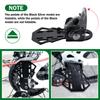 Aosekaa Bicycle Rear Seat Cushion Passenger Back Seat Pad Convenient Replacement Practical Soft Pad with Foldable Footrests, Black view 4