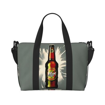 Beer Bubble Print Portable Travel Duffel Bag,Ideal For Business And Private Travel