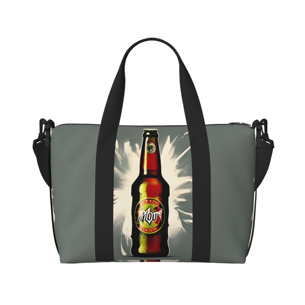 Beer Bubble Print Portable Travel Duffel Bag,Ideal For Business And Private Travel