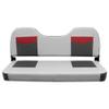 Wise 3348-1881 Pro Angler Tour Series Bass Boat 48" Fold Down Bench Seat, Marble/Regal Red/Charcoal view 2