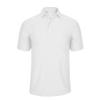 Monterey Club Men's Single Jacquard Check Pattern X-Cool Tailored Collar Short Sleeve Polo Shirt #1296 (White, Small) view 1