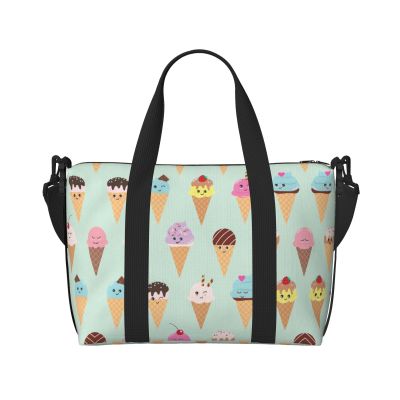 Ice Cream Cones Print Versatile Travel Gym Carry Bag,Ideal For Business,Sports,Weekend Stays