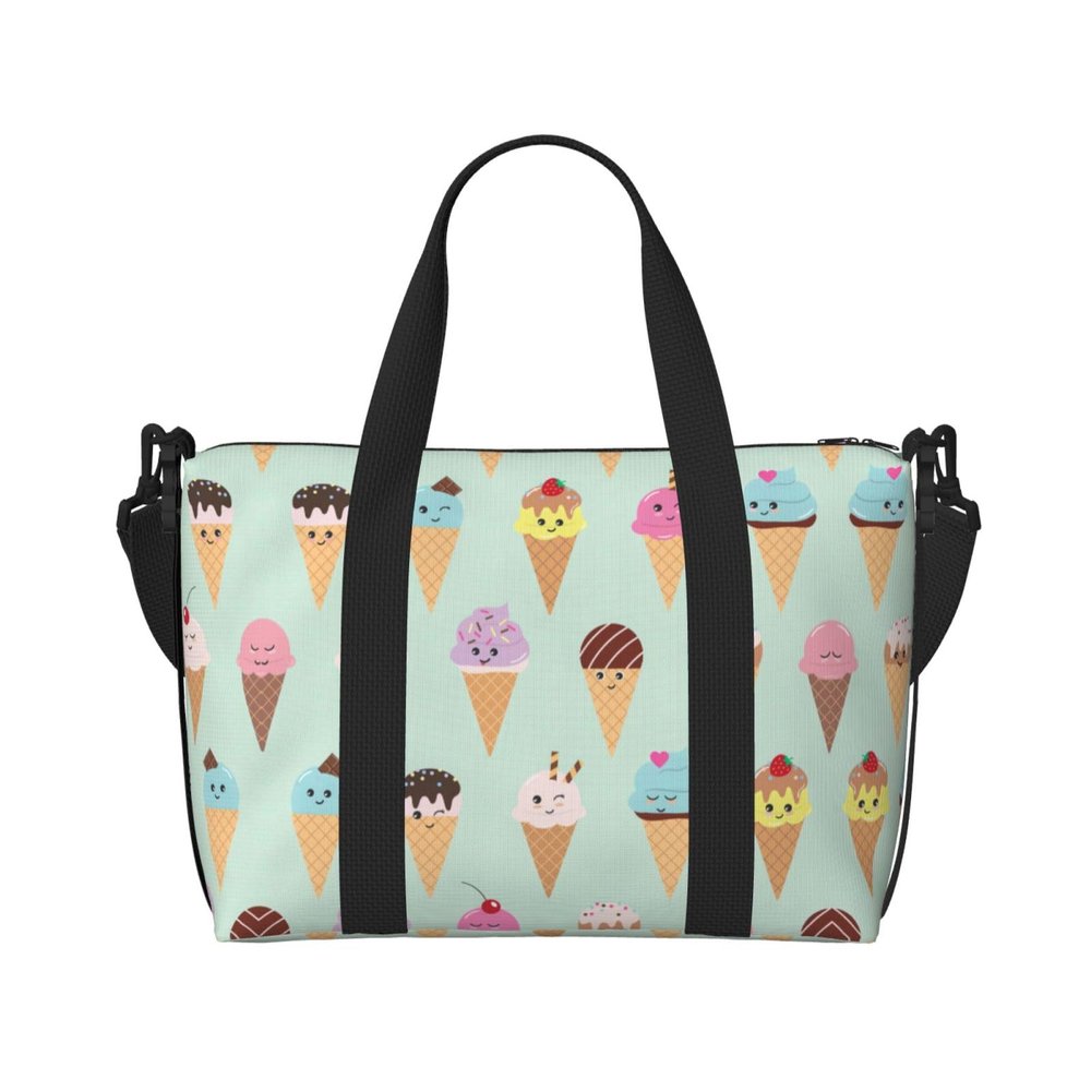 Ice Cream Cones Print Versatile Travel Gym Carry Bag,Ideal For Business,Sports,Weekend Stays