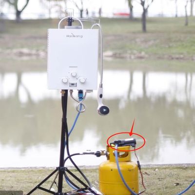 10L Outdoor Portable Camping Hiking Gas Shower Bathtub Water Heater With Stand Pump