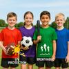 Opna Youth Boys Dri Fit Athletic T Shirts for Boys & Girls Sports Undershirt  Youth & Teen Sizes Neon Orange view 2