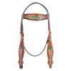 American Darling Western Horse Headstall Tack Genuine Leather