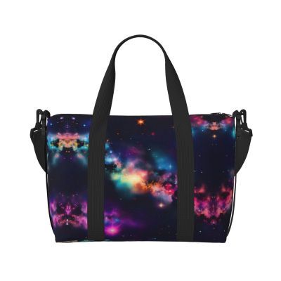 Colorful Galaxy Print Versatile Travel Gym Carry Bag,Ideal For Business,Sports,Weekend Stays
