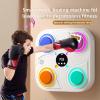 Music Boxing Machine for Kids | Electronic Wall Mounted Punching Pad | Light Modes & Gloves, Adjustable Speed for Adults, Children, Beginners Music Boxing Game for Kids (White) view 2