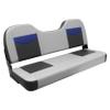 Wise 3348-1880 Pro Angler Tour Series Bass Boat 48" Fold Down Bench Seat, Marble/Blueberry/Charcoal view 1