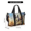 Horses Running Art Print Portable Travel Duffel Bag,Ideal For Business And Private Travel view 2